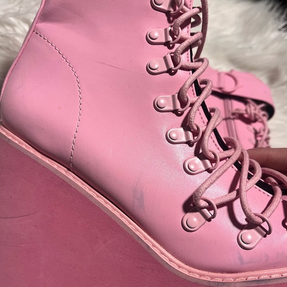 Dolls kill sugar Thrillz bubblegum traitor platform boots - Picture 5 of 6